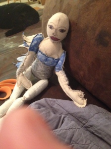  This is my new art doll I am working on. 